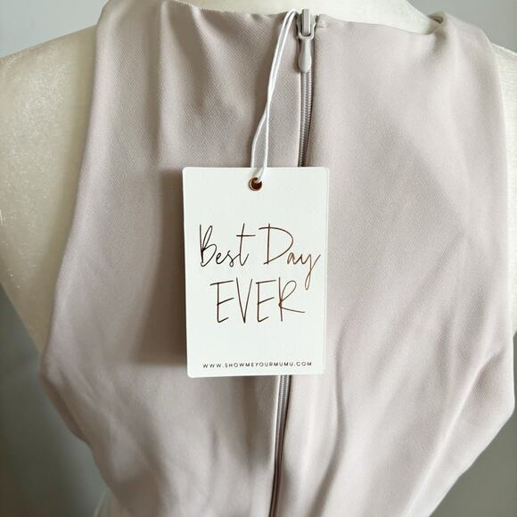 Show Me Your Mumu Chicago High Neck Stretch Gown Medium NWT - Picture 7 of 10